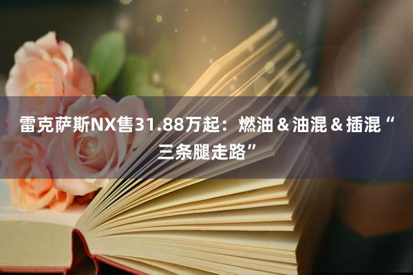 雷克萨斯NX售31.88万起：燃油＆油混＆插混“三条腿走路”